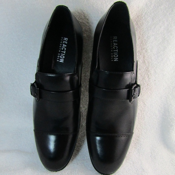 Kenneth Cole Reaction Other - Kenneth Cole Black Buckle Slip On Dress Shoes 10.5